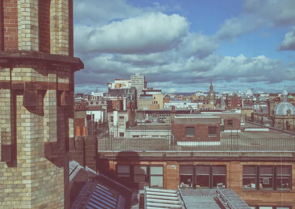 Vintage bir görünüm Glasgow — Stok fotoğraf