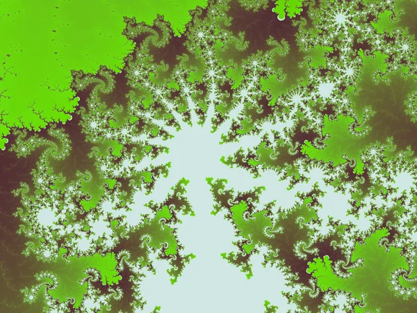 Jaune vert fond fractal — Photo