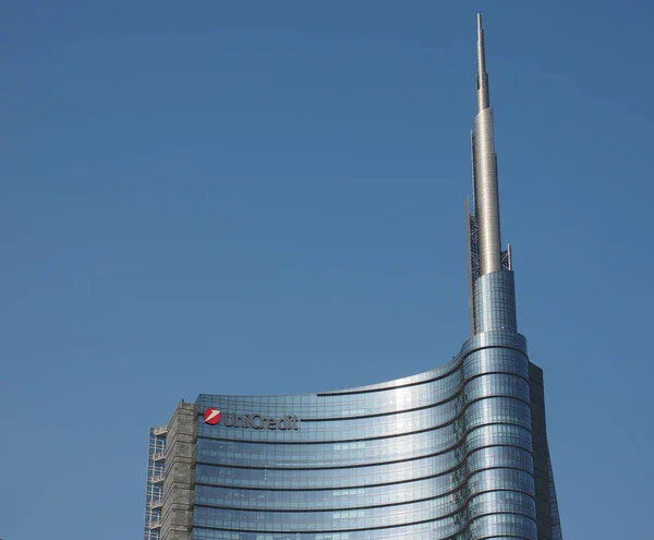 Wieża UniCredit w Mediolanie — Zdjęcie stockowe