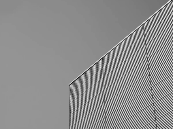 Hangar Bicocca à Milan, noir et blanc — Photo