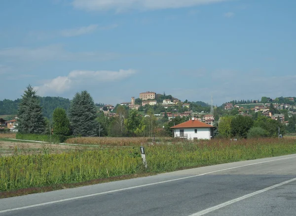 Vista da cidade de Pavarolo — Fotografia de Stock