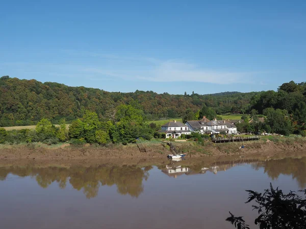 Floden Wye i Chepstow — Stockfoto