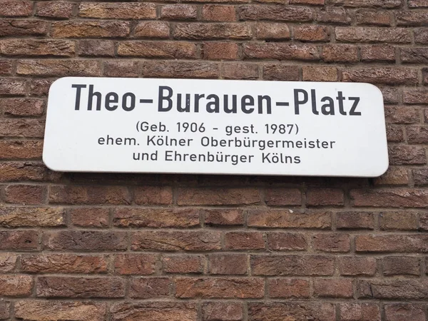 Theo Burauen platz em Koeln — Fotografia de Stock