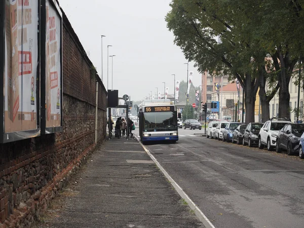 Lijn 55 bus in Turijn — Stockfoto