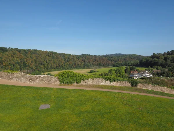 Vista do campo em Chepstow — Fotografia de Stock