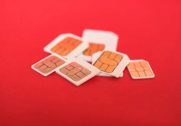 Mini micro und nano sim für Telefon — Stockfoto