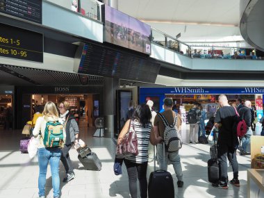 People at London Gatwick Airport in Gatwick