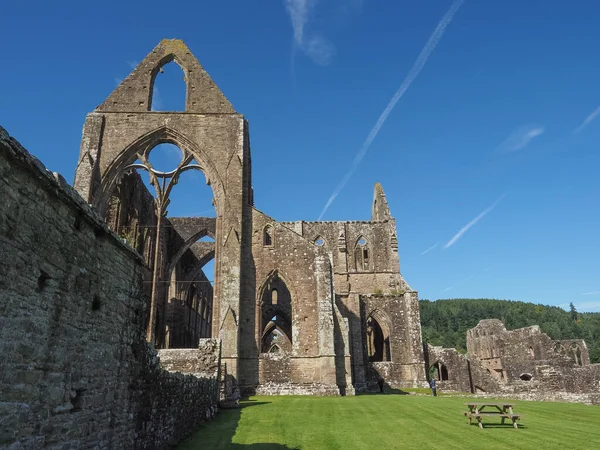 Tintern apátság (Abaty Tyndyrn) a Tintern — Stock Fotó