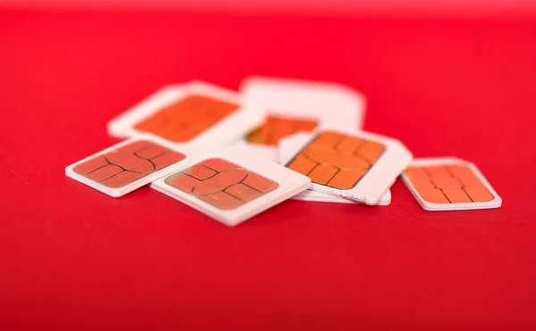 Mini micro und nano sim für Telefon — Stockfoto