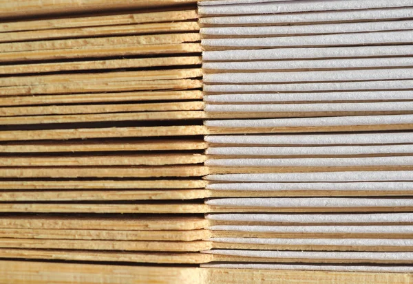 Holz und braunes Papier Textur Hintergrund — Stockfoto