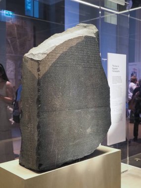 Rosetta stone Londra'da British Museum'da