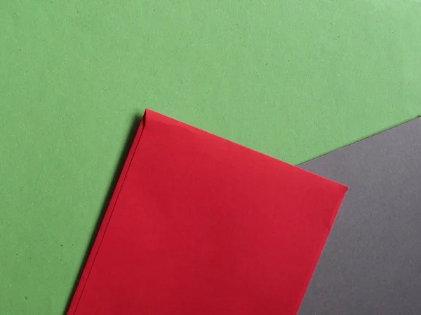 Groen rood en grijs papier textuur achtergrond — Stockfoto