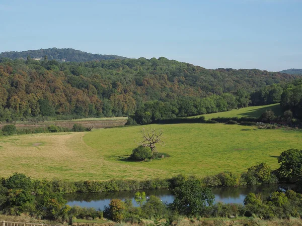 Vista del campo en Chepstow — Foto de Stock