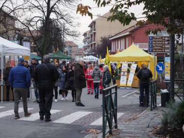 Settimo Torinese 'deki Fera dij coj (lahana panayırı)