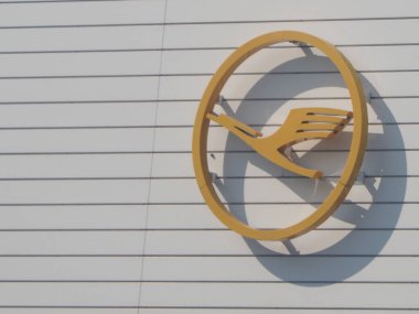 Muenchen - Ağu 2019: Lufthansa işareti