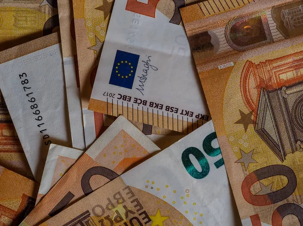 Banknoty euro, Unia Europejska — Zdjęcie stockowe