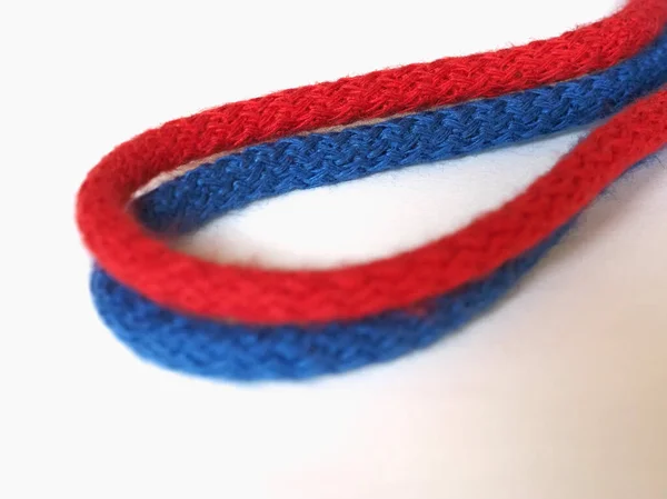 Red and blue rope — Stock Photo, Image