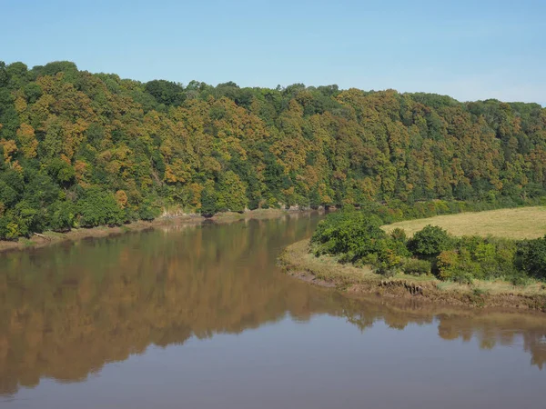 Rio Wye em Chepstow — Fotografia de Stock