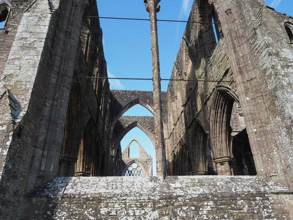 Abadía de Tintern (Abaty Tyndyrn) en Tintern — Foto de Stock