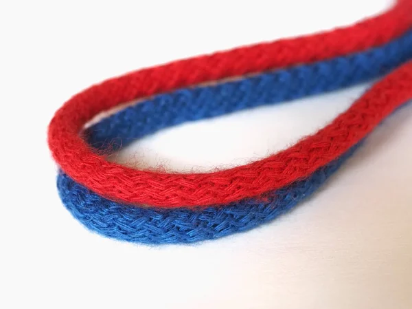 Red and blue rope — Stock Photo, Image