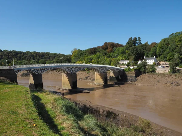 Old Wye Bridge in Chepstow — Stock Photo, Image