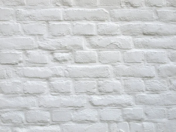 Mattone bianco muro di sfondo — Foto Stock