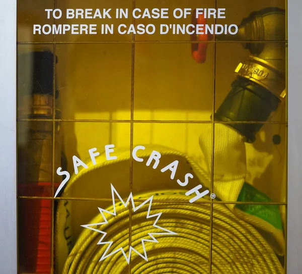 Safe crash fire hose cabinet