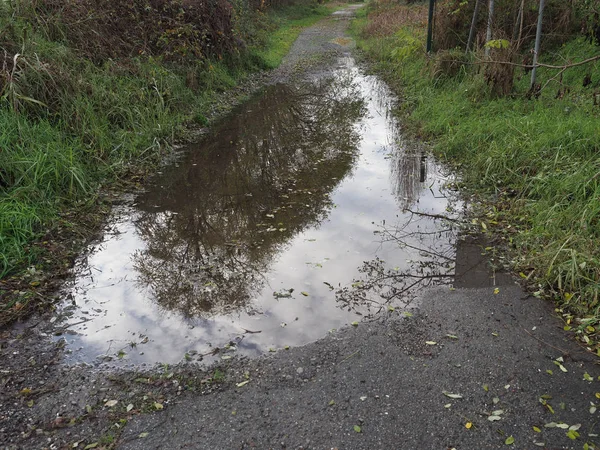 Grote rivier overstroming — Stockfoto