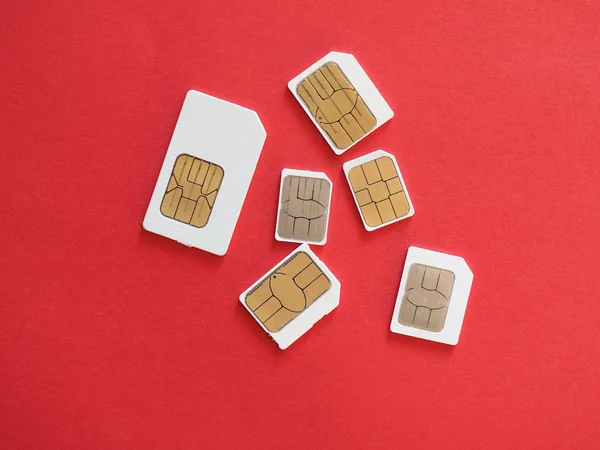 Mini mikro och nano sim — Stockfoto