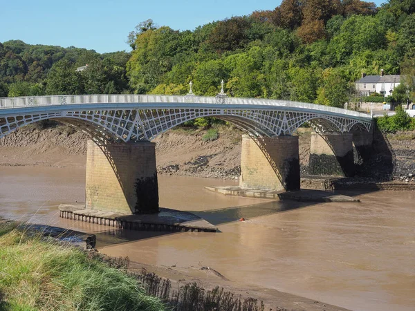 Oude Wye brug in Chepstow — Stockfoto