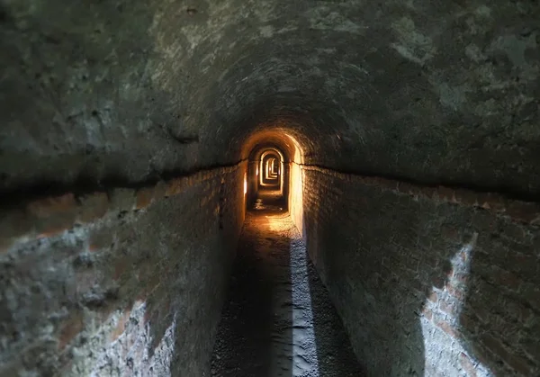 Tunel v muzeu Pietro Micca v Turíně — Stock fotografie