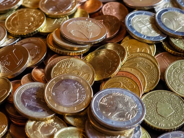 Euro coins, European Union Stock Photo