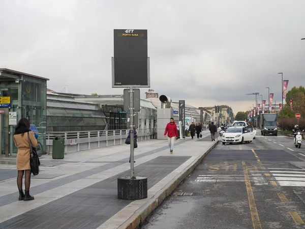 Porta Susa állomás Torinóban — Stock Fotó