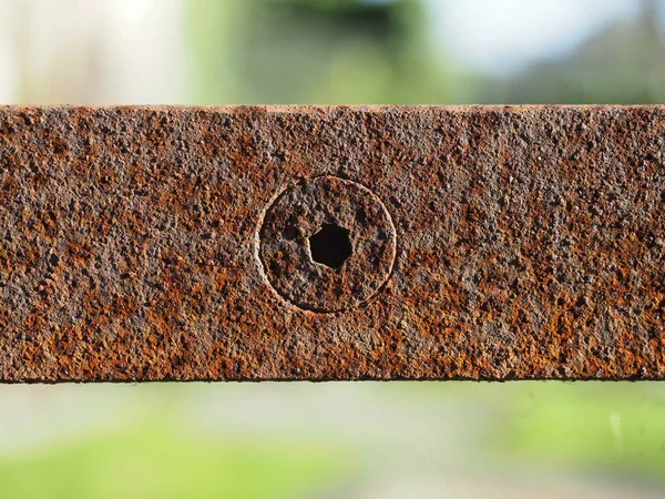 Hnědá rezavá ocelové textura pozadí — Stock fotografie