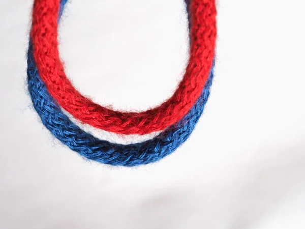 Red and blue rope — Stock Photo, Image