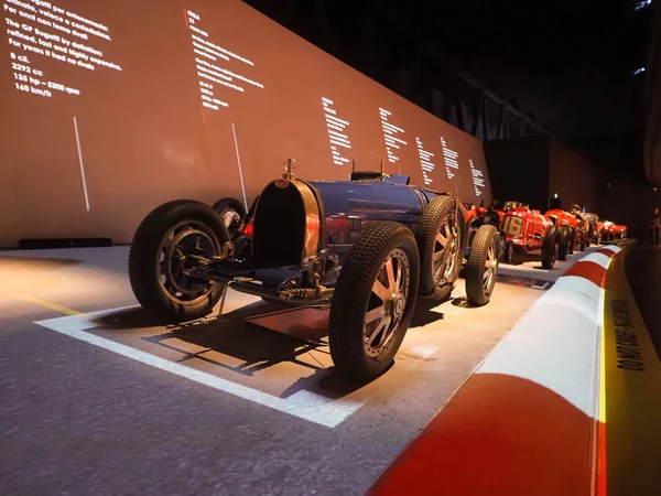 Coches de carreras de época en el Museo Automobile (Car Museum) de Turín —  Fotos de Stock