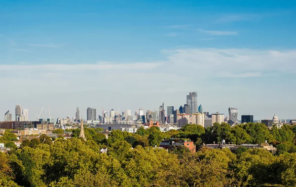 Blick auf die Skyline von London — Stockfoto