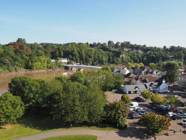 Uitzicht op de stad Chepstow — Stockfoto