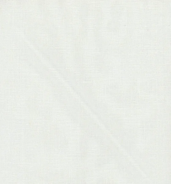 白色纯棉亚麻布面料背景 — 图库照片