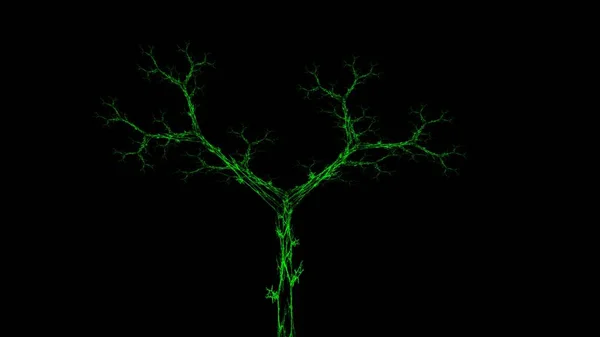 Green fractal tree — Stock Photo, Image