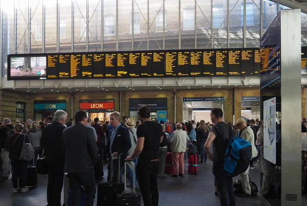 Stacji King's Cross w Londynie — Zdjęcie stockowe