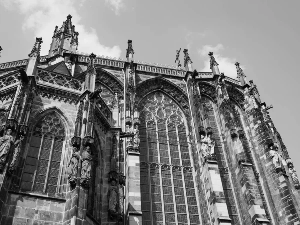 Aachener Dom in Aachen, black and white — Stock Photo, Image