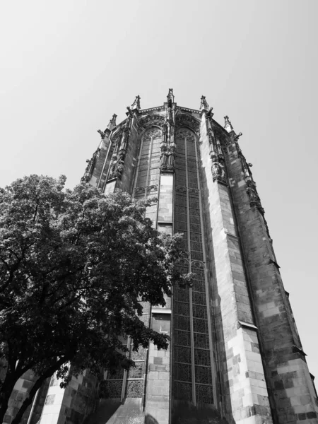 Aachener Dom i Aachen, svart och vit — Stockfoto