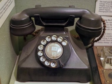 Chepstow - Sep 2019: Eski İngiliz Telekom Telefonu