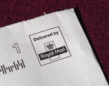 Londra - Aralık 2019: Kraliyet Posta İşareti