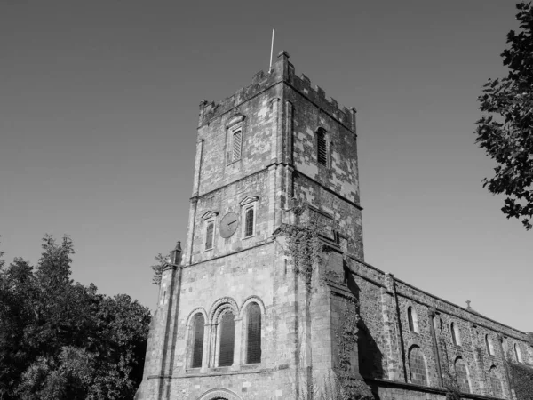 Iglesia de Santa María en Chepstow, blanco y negro —  Fotos de Stock