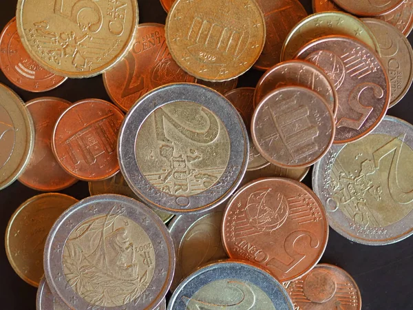 Euro coins, European Union — Stock Photo, Image