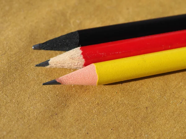 鉛筆で作られたドイツの国旗 — ストック写真