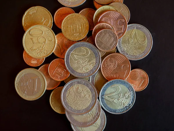 Monete in euro, Unione europea — Foto Stock