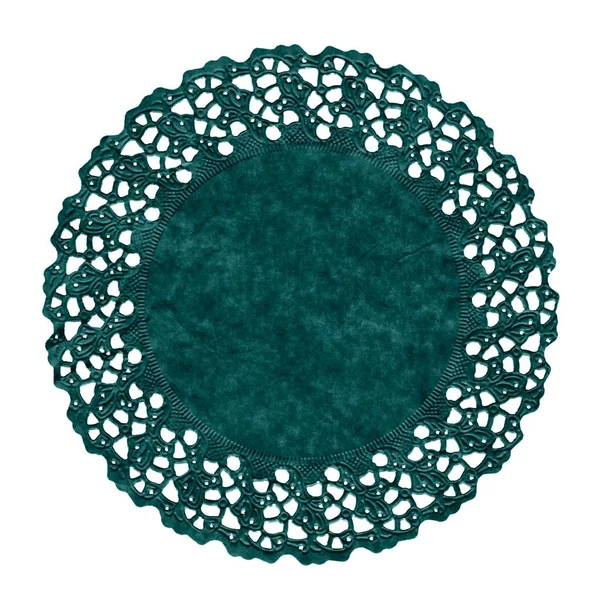 Green paper doily — Stock Photo, Image